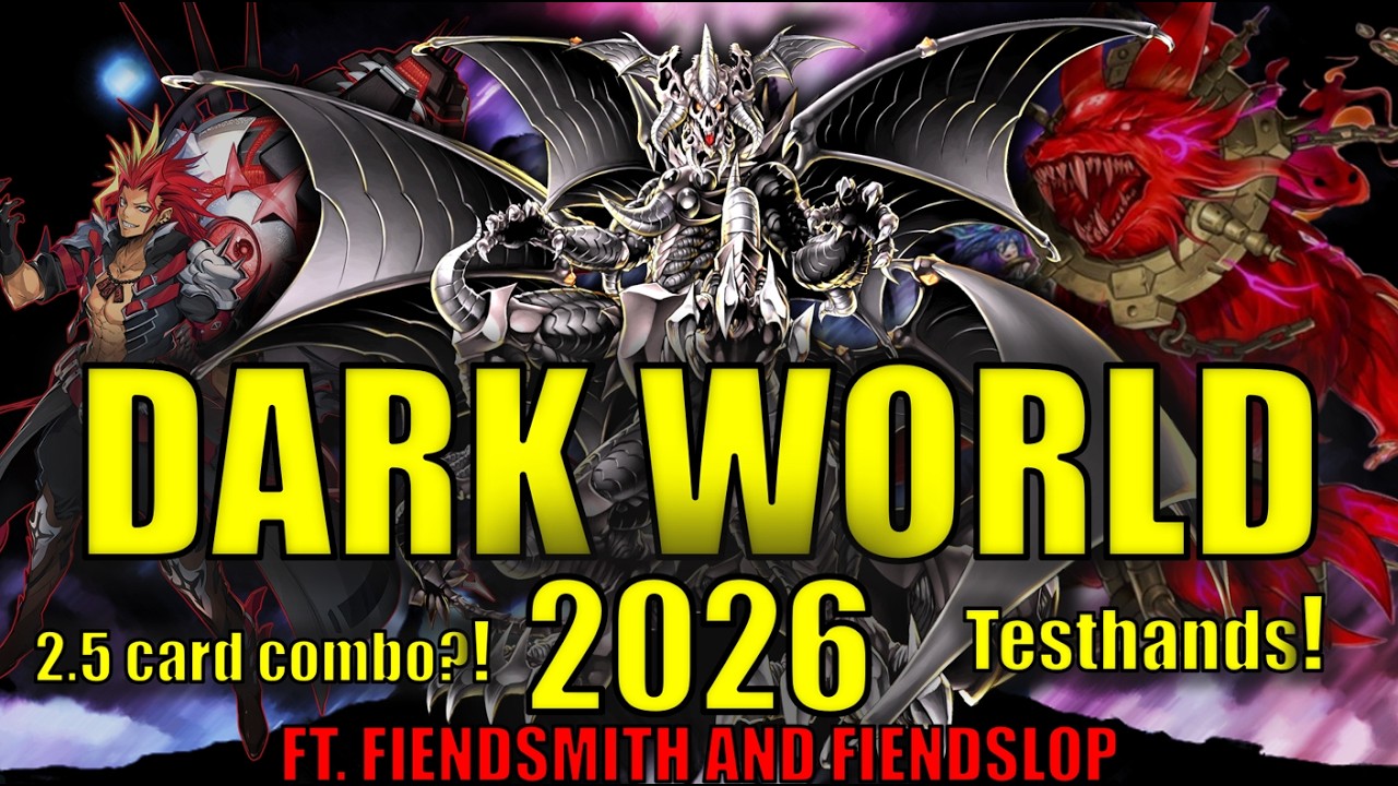 DARK WORLD DECK PROFILE 2026! RESOLVED THE DECK! TESTHANDS AND A 2.5 CARD COMBO!?! #yugioh #ygo
