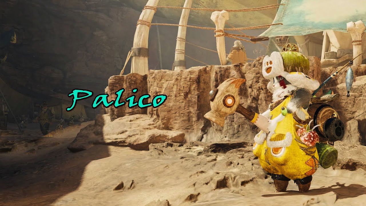 MHWilds [😸Palico] Base Camp Animation