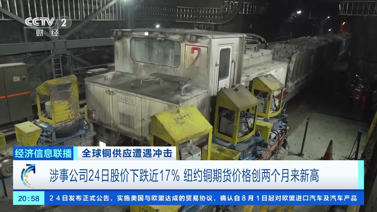 [经济信息联播]全球铜供应遭遇冲击 印尼：全球第二大铜矿宣布遭遇&ldquo;不可抗力&rdquo; 国际铜价应声走高 | 新闻来了 News Daily