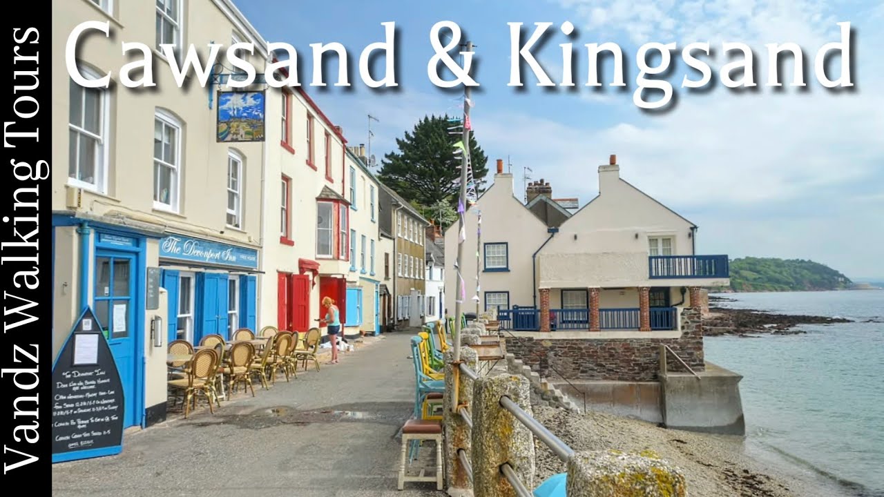 Cawsand & Kingsand | Cornwall England | Twin Seaside Villages - Spring Walk 4K60