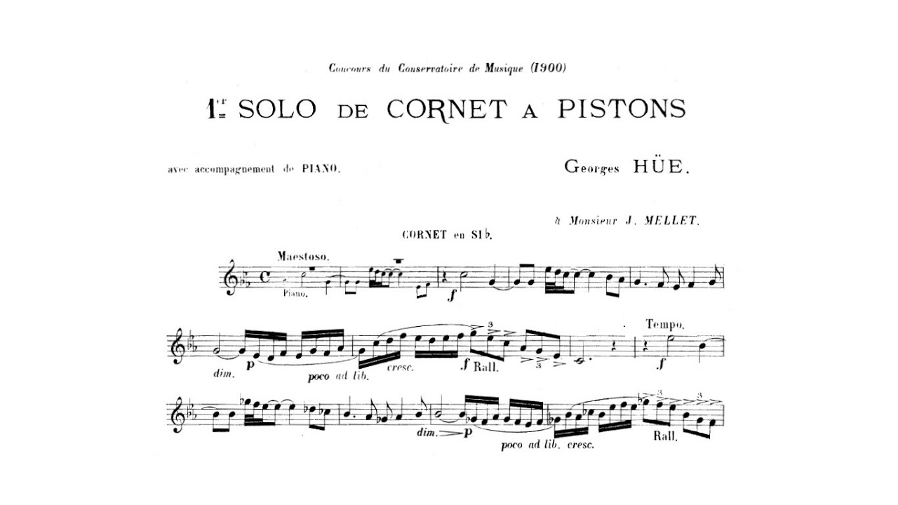 Georges H&uuml;e: Solo de cornet &agrave; pistons (Eric Aubier, cornet)