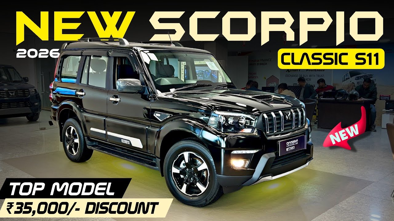 New Mahindra Scorpio Classic S11 Top Model Black 2026🔥 | Scorpio Classic Top Model Price Review. 