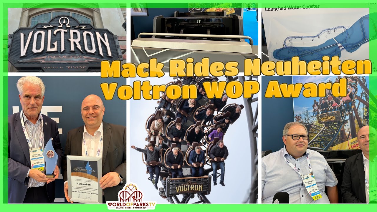Mack Rides Neuheiten 2024 (IAAPA Expo Europe) Freizeitpark Plohn + Traumatica + Voltron WOP Award