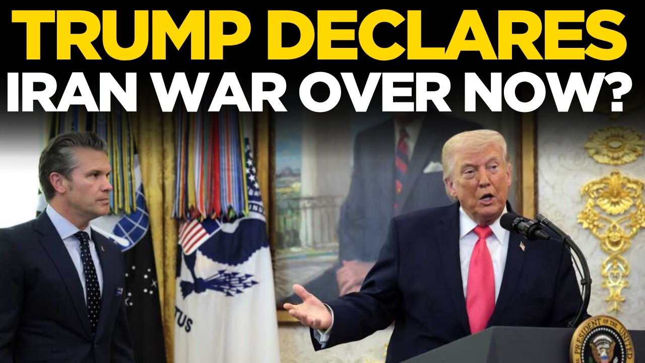 US Breaking News LIVE: Trump Claims US-Iran War Is OVER | Trump's Mega Speech Goes Viral | Watch