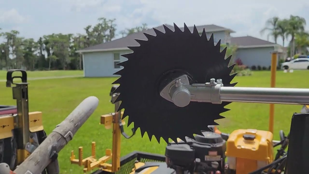 Trying out the big Coocheer 58cc brush cutter trimmer
