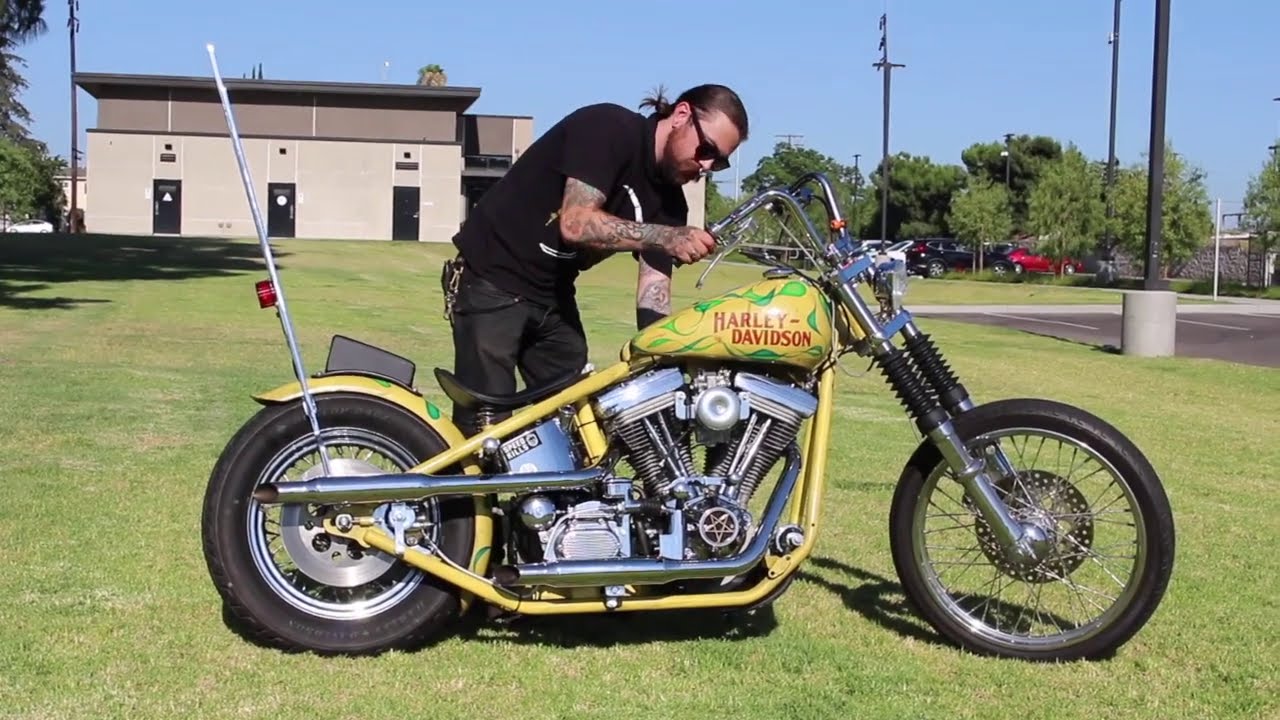 Harley Davidson Evo softtail to hardtail! Finally on the road!