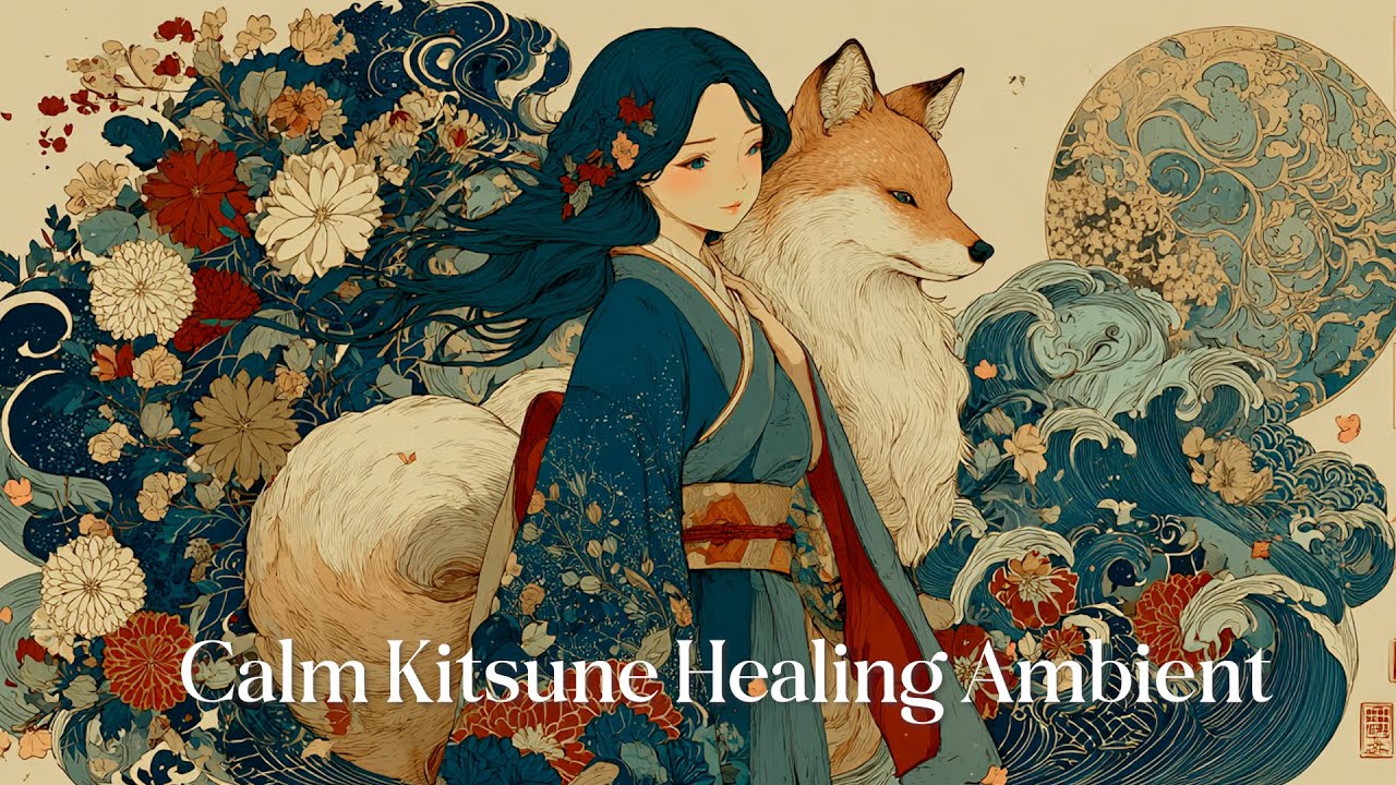 心がほどける夜 🌿 Peaceful Mind Night | Calm Kitsune Healing Ambient