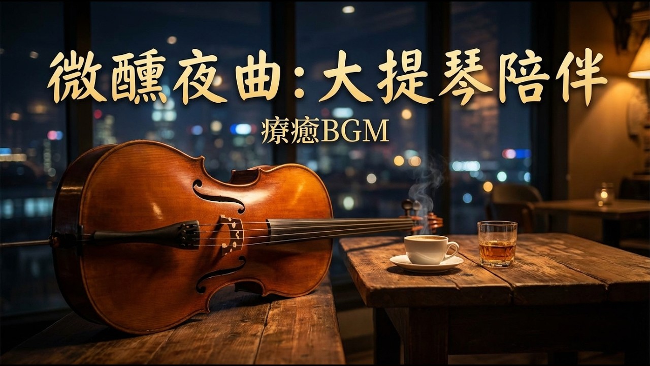 ☕ 當你需要一杯酒的時候，讓大提琴陪你微醺｜都市夜曲・療癒系 BGM ✨