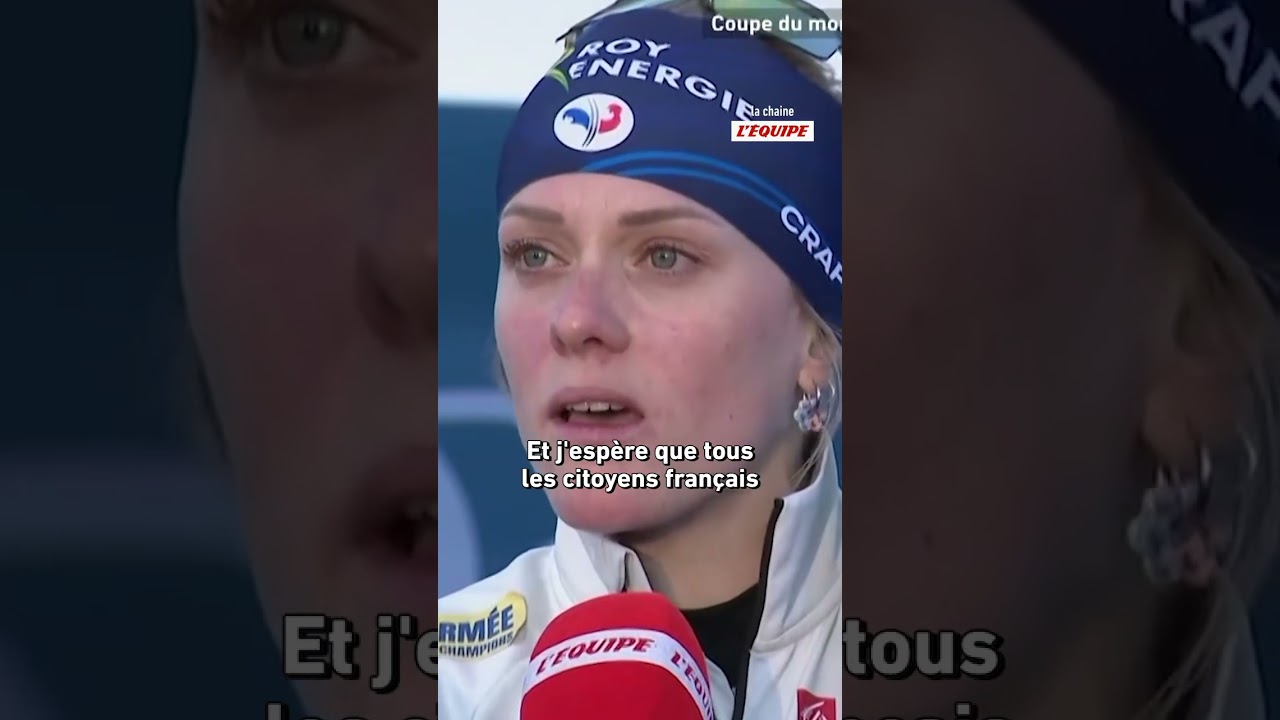 🥺 Apr&egrave;s le sprint d'Otep&auml;&auml;, Sophie Chauveau a tenu &agrave; rendre hommage &agrave; l'adjudant-chef Arnaud Frion