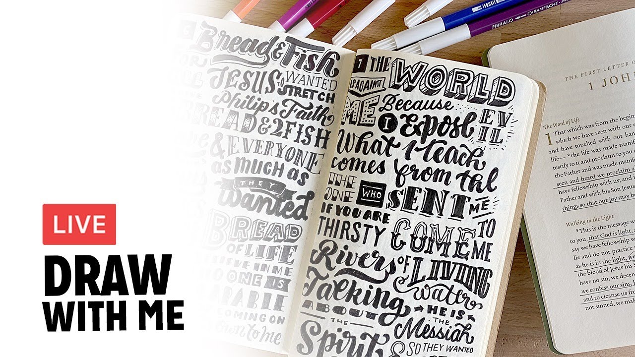 Meditative Bible Lettering w/ Stefan Kunz - 🔴 LIVE