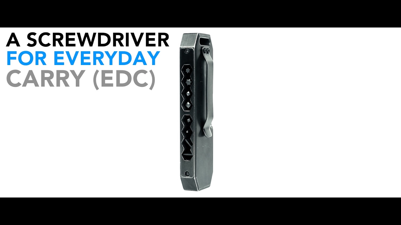 Bit Bar : The Pocket Friendly EDC Screwdriver Video (1 minute)