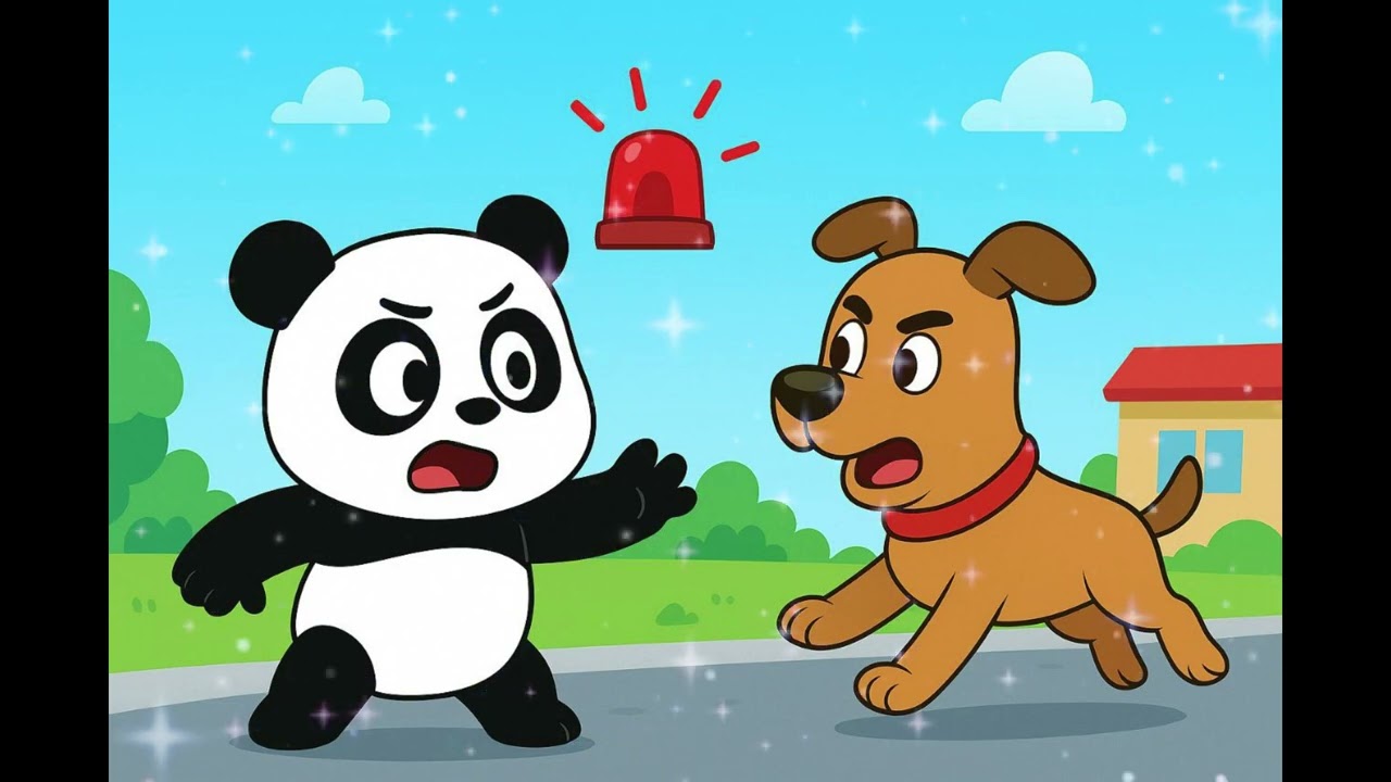 Panda Visits the Guard Dog World! 🐼🐶✨ | Fun Adventure for Kids!