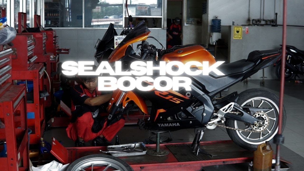 GANTI SEALSHOCK R15V3 SEKALIAN TURUNIN SHOCK DEPAN