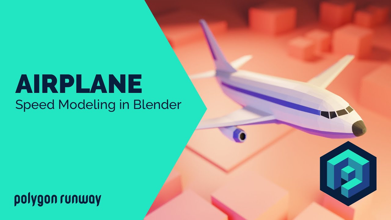 Low Poly Airplane - Blender 2.8 Low Poly 3D Modeling Tutorial