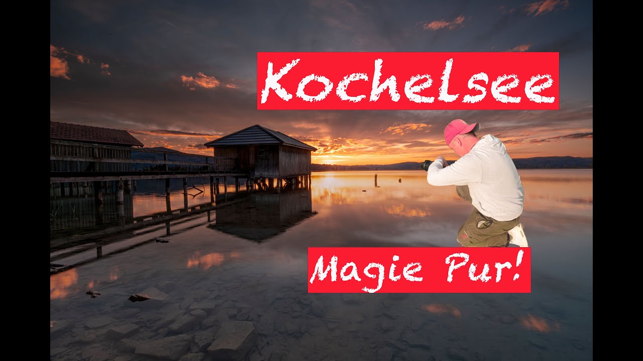 Kochelsee in Flammen- Sonnenuntergangs-Fotografie mit Wow Effekt.