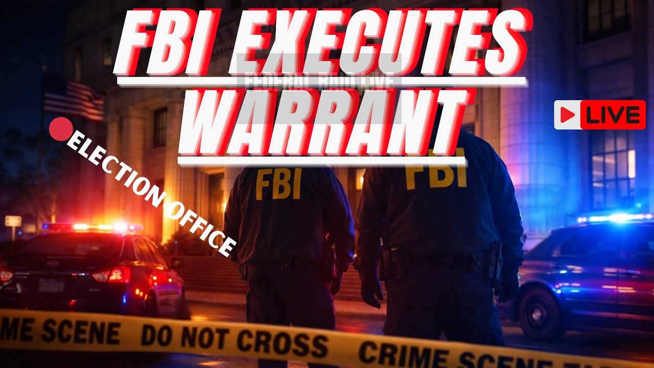 🔴 BREAKING LIVE: FBI Raids Fulton County Election Office | What’s Happening?
