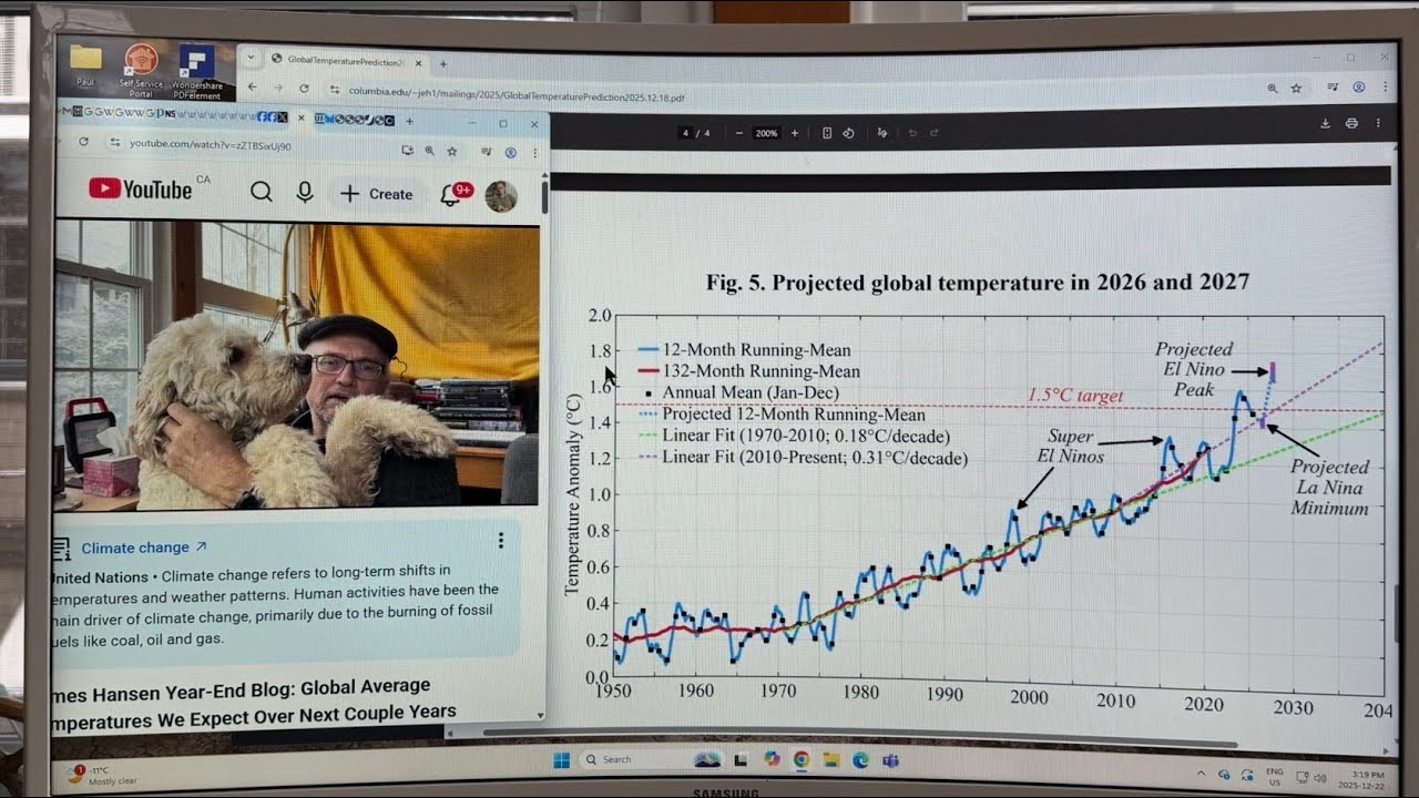 James Hansen Year-End Blog: Global Average Temperatures We Expect Over Next Couple Years