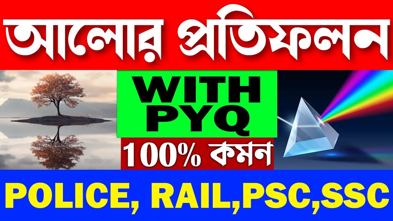 আলোর প্রতিফলন  | Reflection of light | light | Science Gk police,rail,psc,ssc