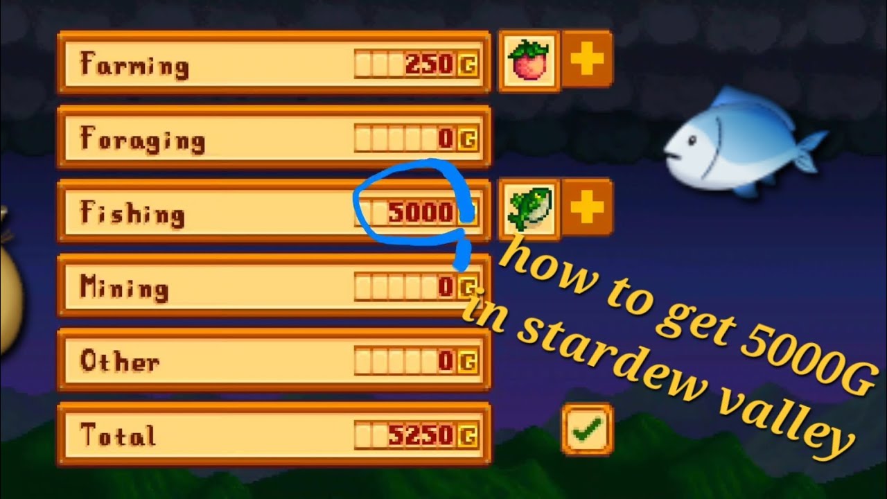 how to get 5000G in stardew valley 🤑🐣
