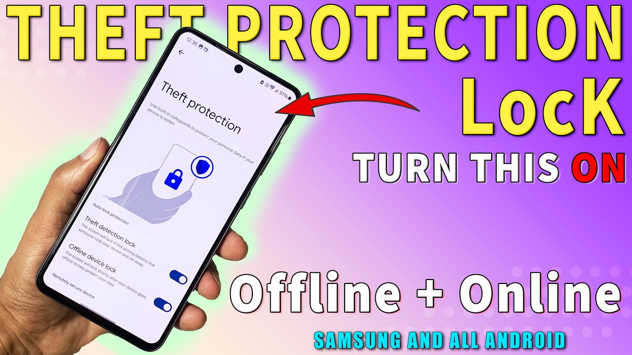 Theft Protection in Samsung Mobile | How to enable | Never Loose Your Data After loosing Your Mobile