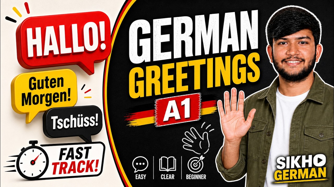 A1 - Lesson 4 | Begr&uuml;&szlig;ungen | Greetings | German Language Course | Sikho German