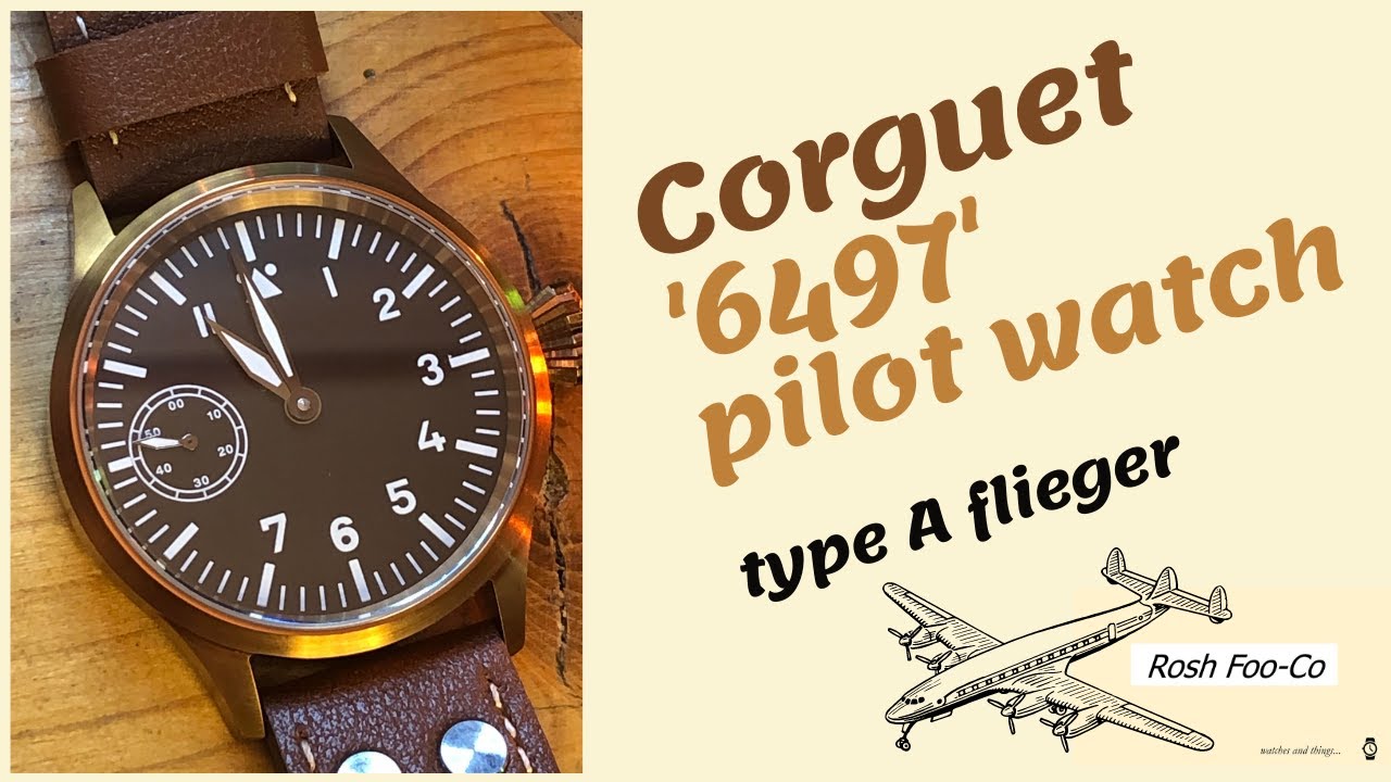 Corgeut 6497 pilot watch