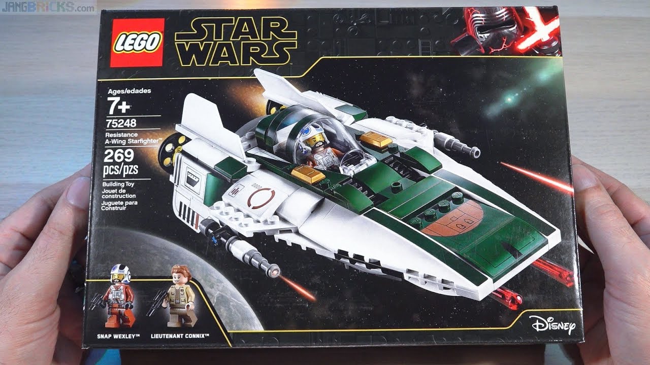 Pure build: LEGO Star Wars Resistance A-Wing Starfighter 75248 in real time ASMR