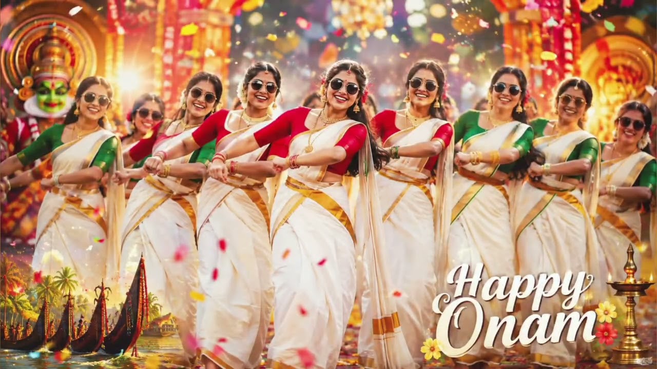 Onam dance onam dance - new onam song malayalam ona paattu (dj mix onam song)