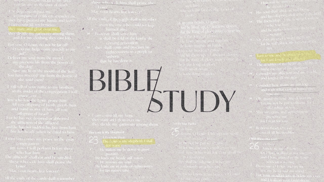 Personal Bible Study