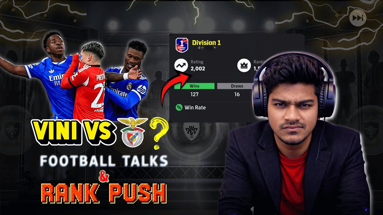 Let's Rank Push to TOP 1000💥 and talk some FOOTBALL friends😄 | eFootball26 | BC GAMER