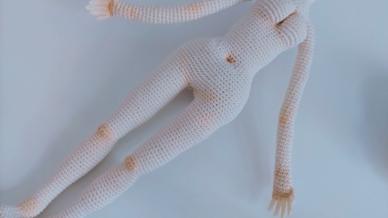 How i crochet doll hand with fingers