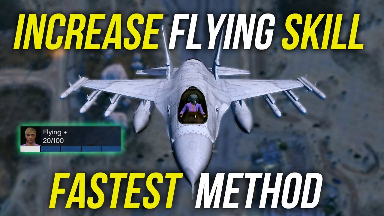 FASTEST Way to INCREASE your FLYING SKILL - GTA 5 Online