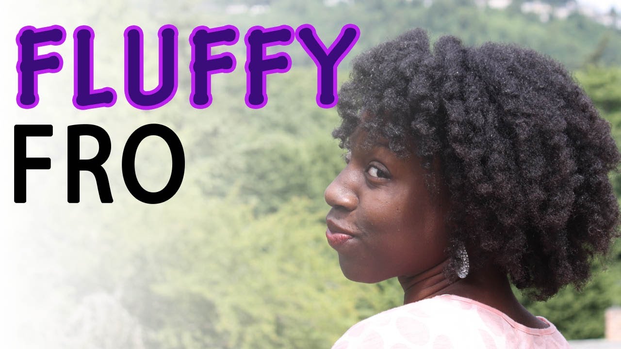 Fluffy Fro Styling Demo - 4c Hair