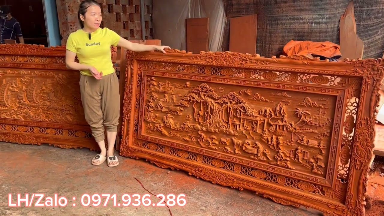 2 Mẫu Tranh Treo Tường Gỗ Hương   Bán Chạy Nhất Tại Xưởng