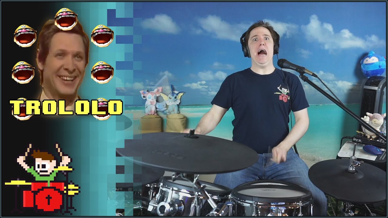 Trololo On Drums But Wario Sings Along!