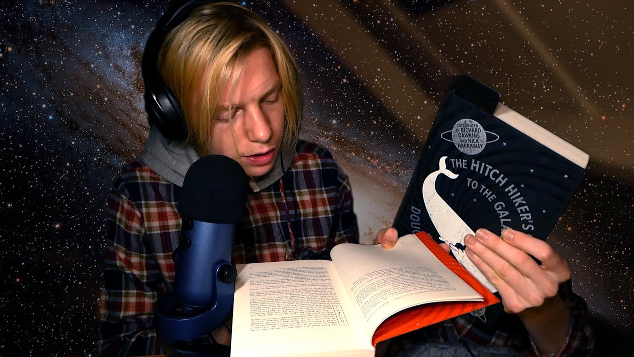 ASMR Reading Hitchhiker's Guide to the Galaxy (Softly Whispered)