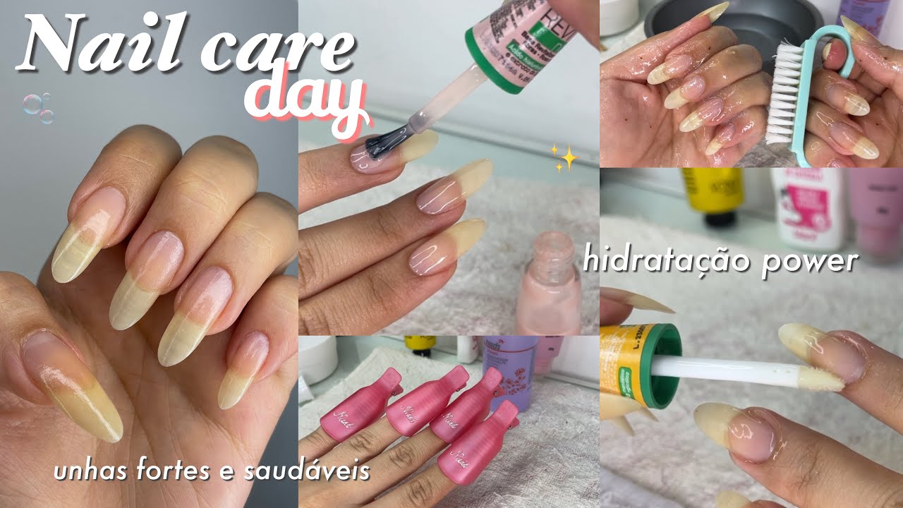 DIA DE NAIL CARE| Cuidando das unhas em casa!!🫧💅🏻