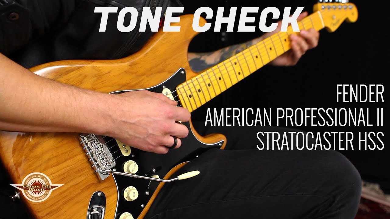 TONE CHECK: Fender American Professional II Stratocaster HSS Demo | No Talking