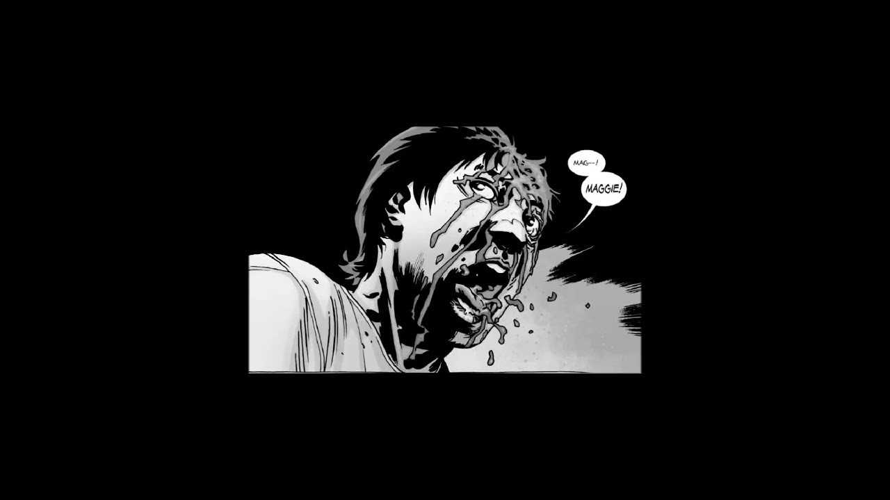 The Walking Dead Comic - Negan kills Glenn scene #100