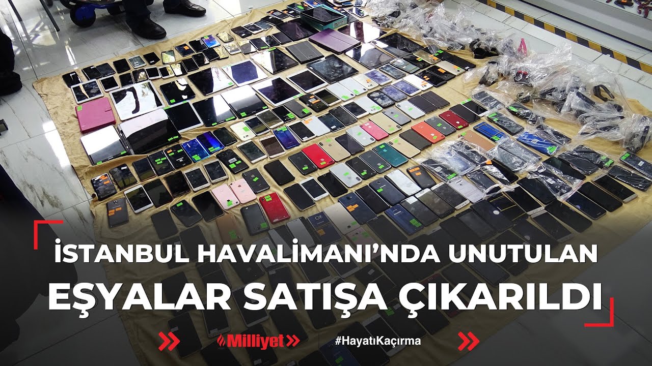 İstanbul Havalimanı'nda unutulan eşyaları satın alma kuyruğu