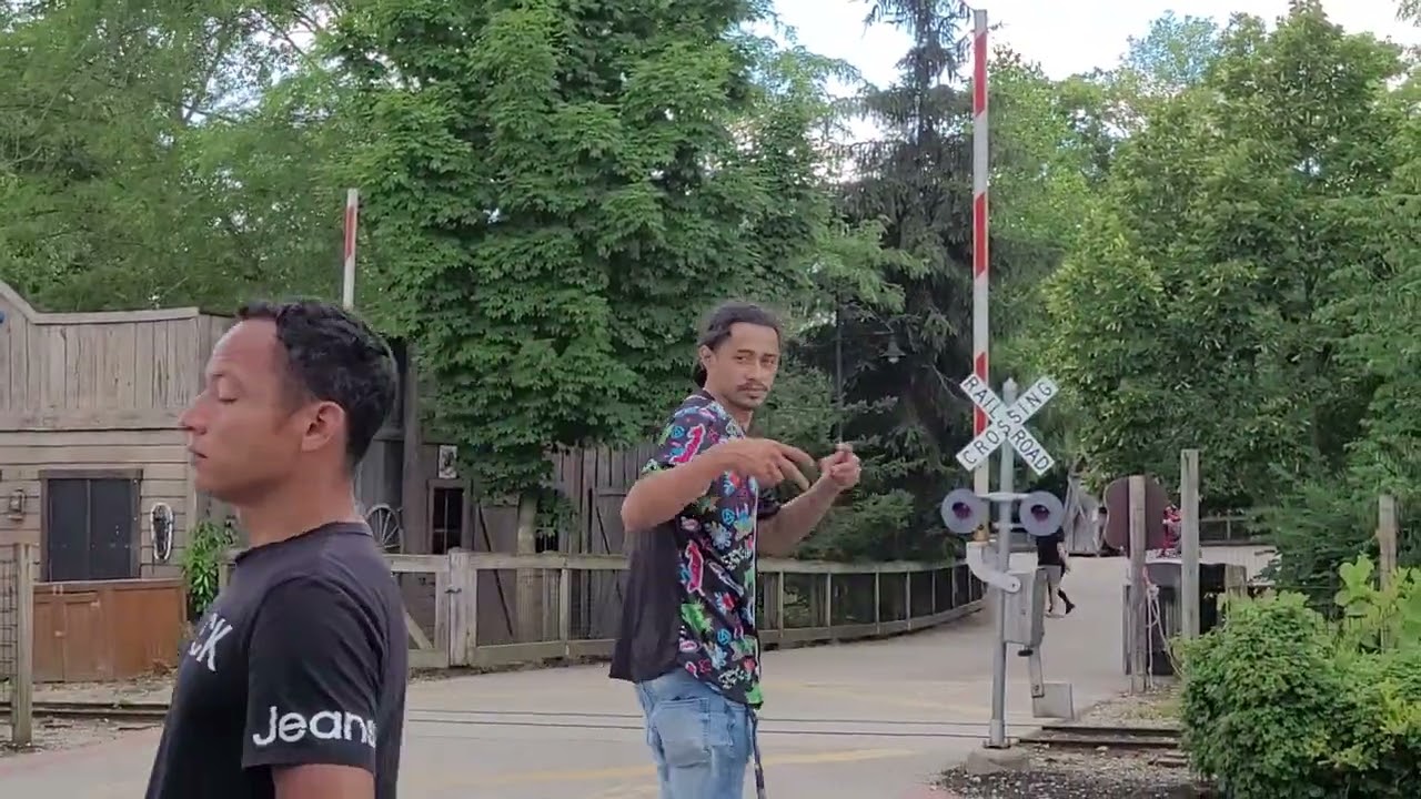Railroad crossing 1 in the Columbus zoo on June 9,2024
