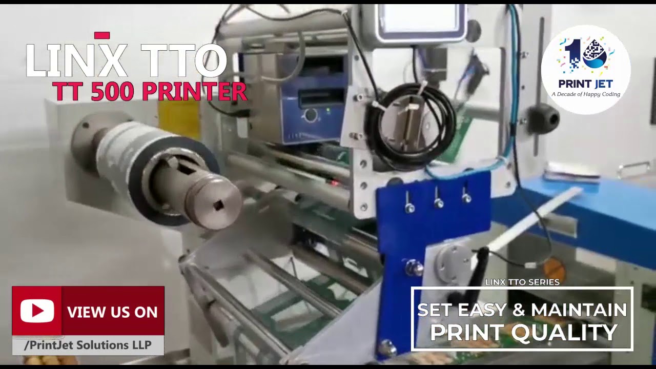 LINX TT 500 - Thermal Transfer over printers coding on Flexible pouches