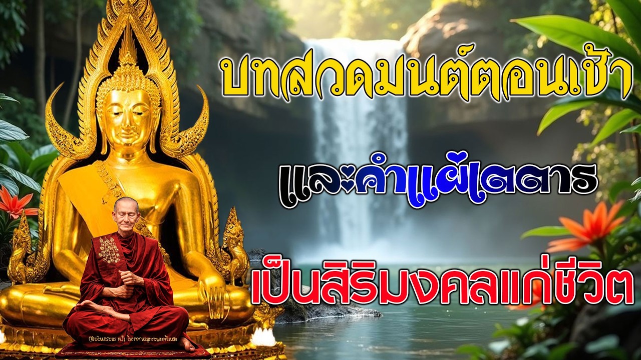 บทสวดมนต์ตอนเช้า เรียกโชคลาภ เงินทอง ตลอดวัน วามสุขความเจริญด้วยเถิด🙏🙏🙏แผ่เมตตา แผ่ส่วนกุ