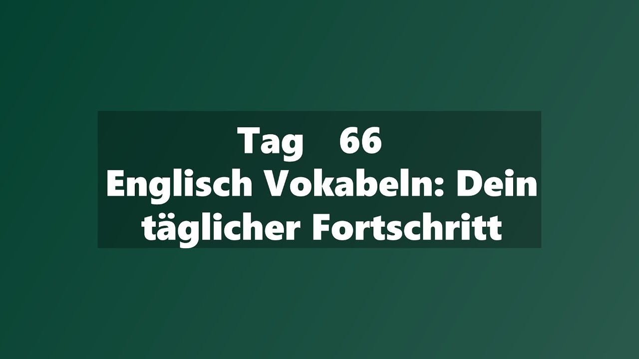 Sustain & Repeat | Dein tägliches Englisch-Vokabular-Update