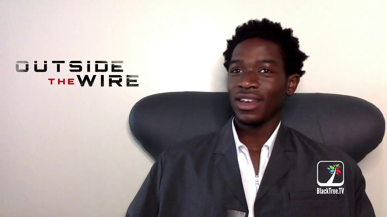 Damson Idris and Anthony Mackie give their Tender Dating Profile bio, Interview Outside The Wire
