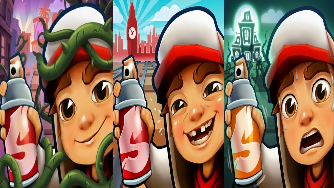 Subway Surfers : Hollywood 2026 🆚 London 2026 🆚 Haunted Hood 2024 Map Comparison 