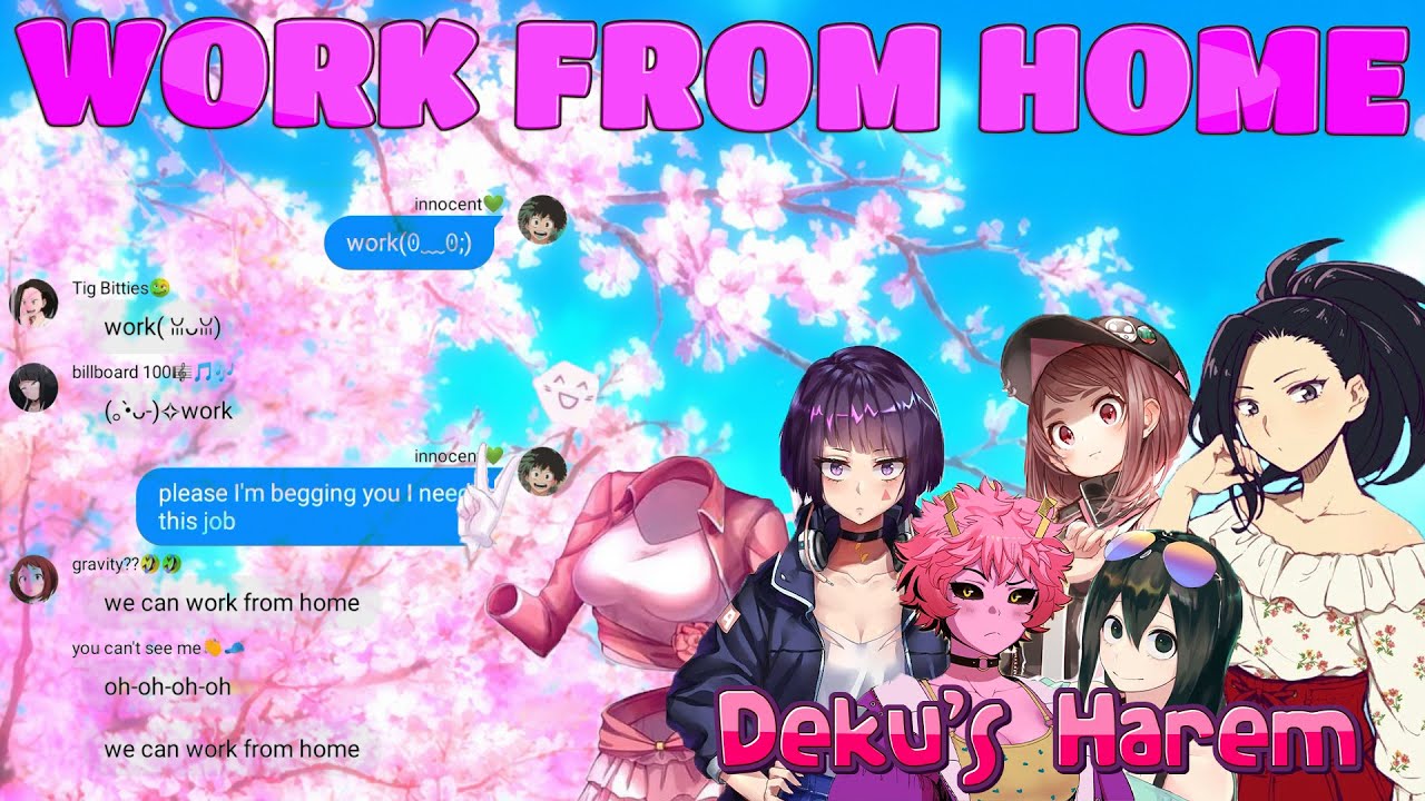 Deku x Class 1A || MHA/BNHA (not)Lyric prank || Work from home || IzuMomo 5K special