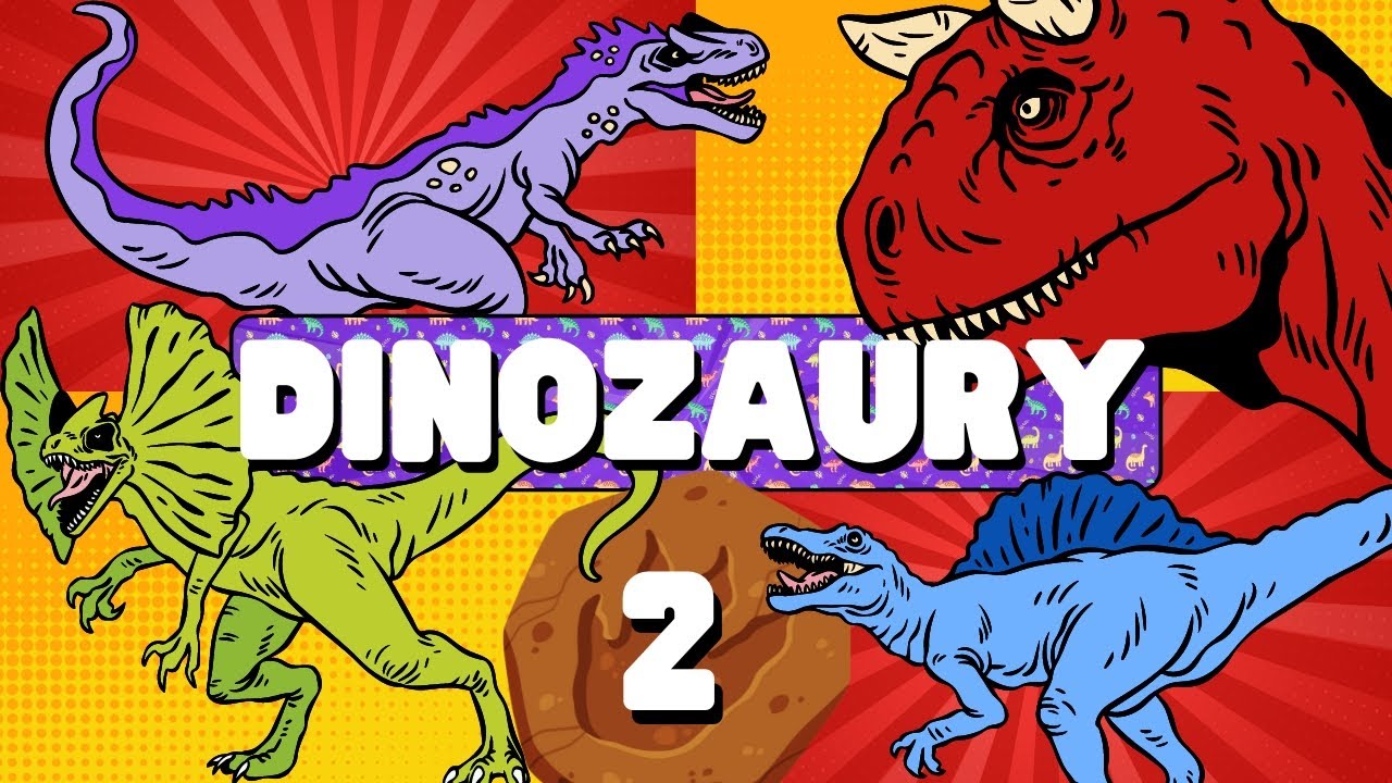 DINOZAURY DLA DZIECI.  Poznaj Nazwy Dinozaurów i Ich Cechy. Dinozaury Dla Dzieci Po Polsku🦕🦖🌎