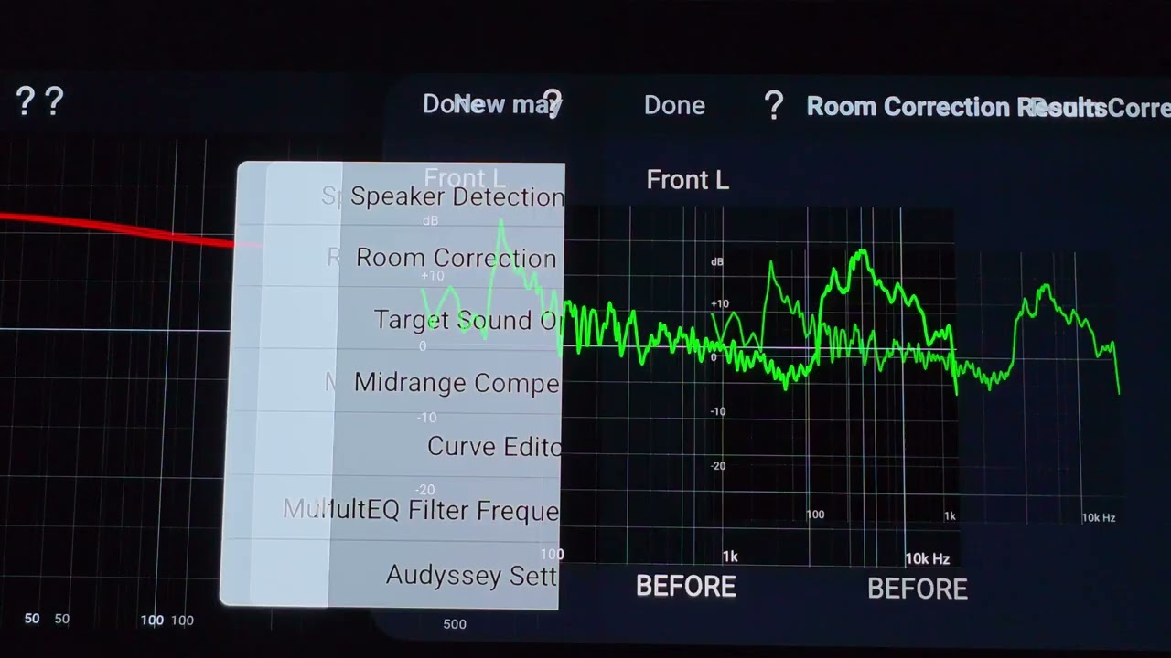 Home Theater in  Living Room using Audyssey Multi EQ App Curve Editor
