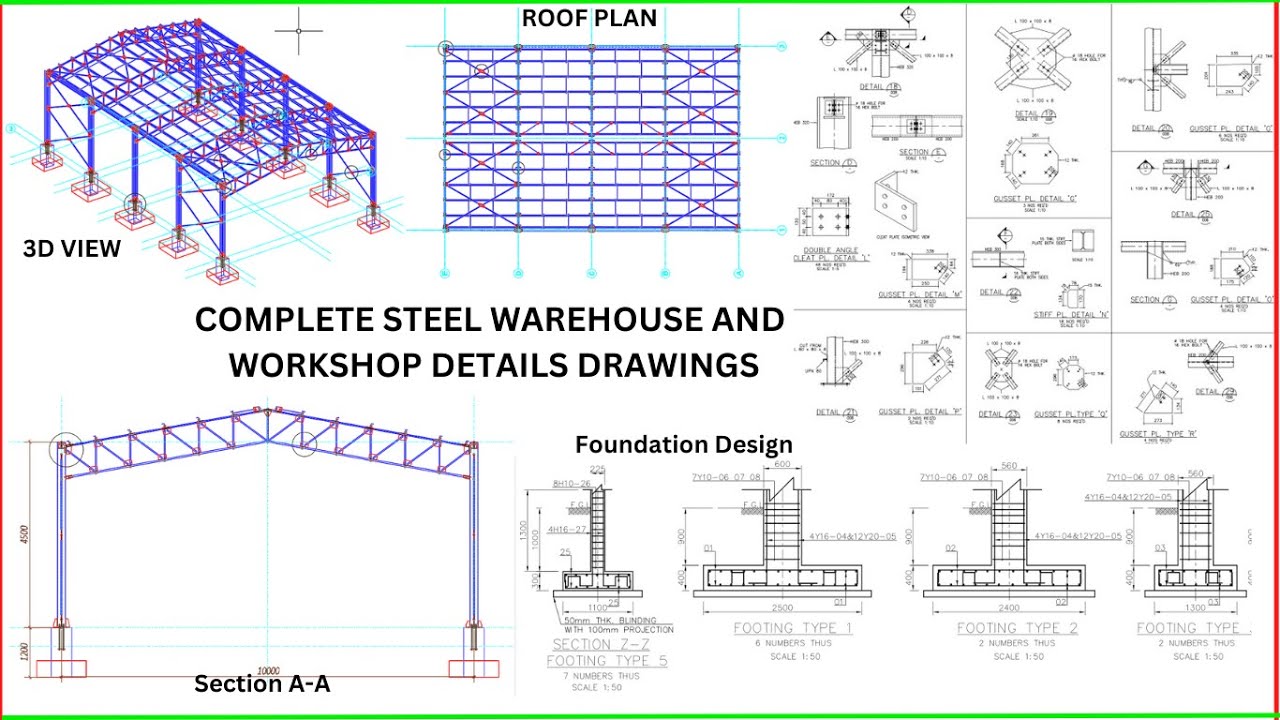 Protastructure Tutorial[Creating Steel Warehouse Detail Drawings in Protasteel]